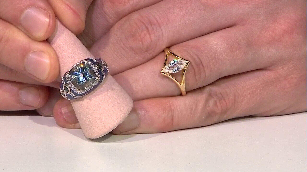 Video Zirkon-Silberring (Adela Silber)