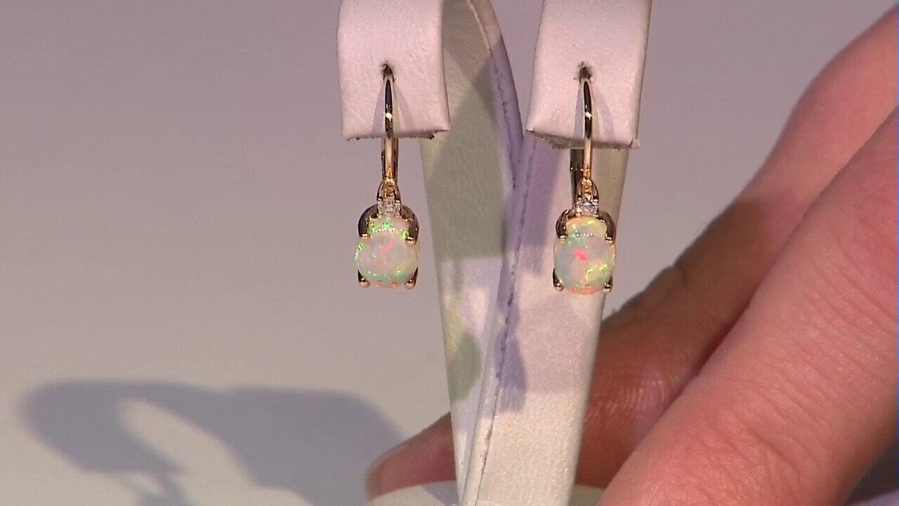 Video AAA-Welo-Opal-Goldohrringe