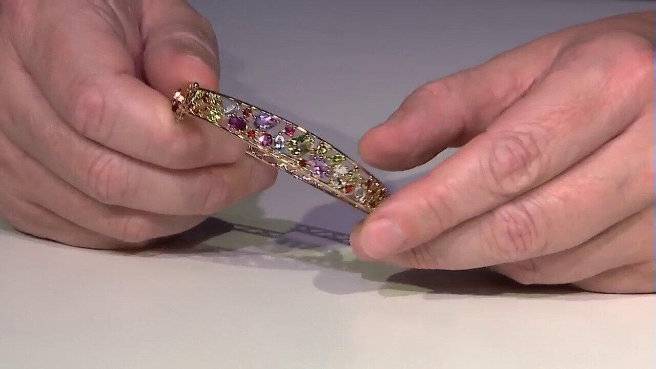 Video Bracelet en argent et Citrine jaune citron