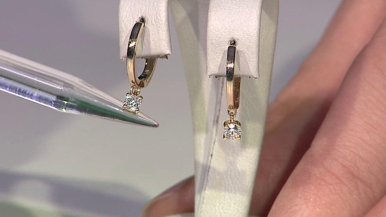 Video Orecchini in oro con Diamante I1 (H) (CIRARI)