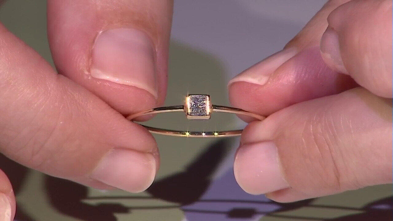 Video Anello in oro con Diamante SI1 (G) (Annette)