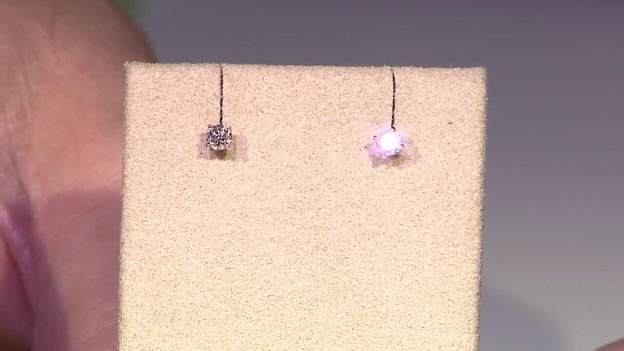 Video SI1 (G) Brillant-Goldohrringe (Annette)