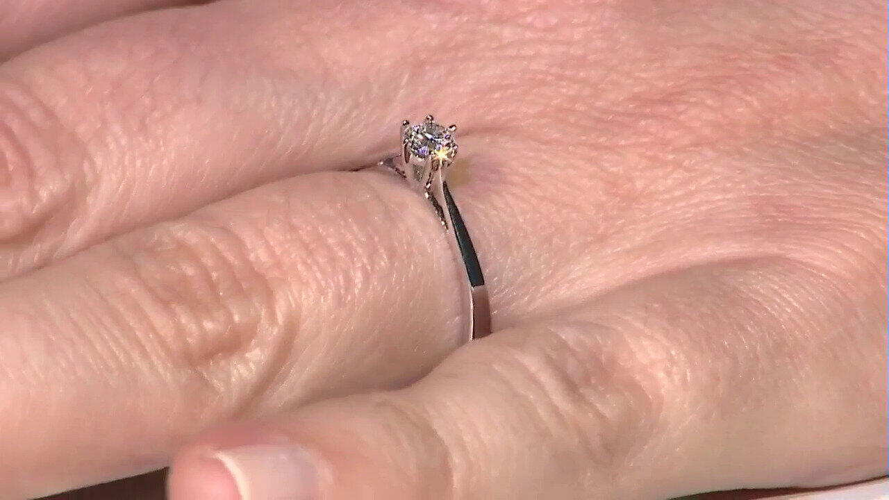 Video 9K SI1 (G) Diamond Gold Ring (Annette)