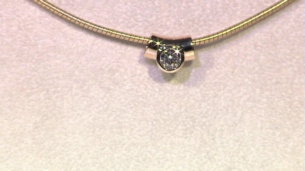Video 14K SI1 (G) Diamond Gold Pendant (Annette)