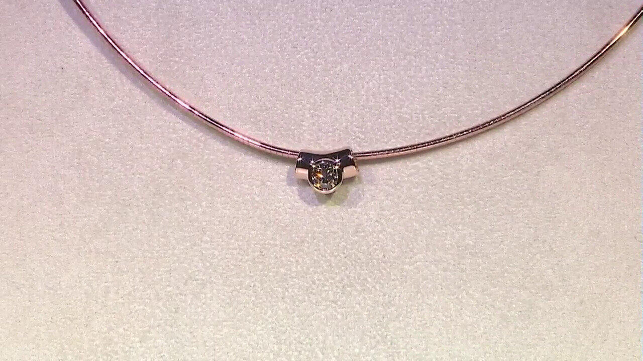 Video Colgante en oro con Diamante rosa de Francia de Argyle VS1 (Annette)