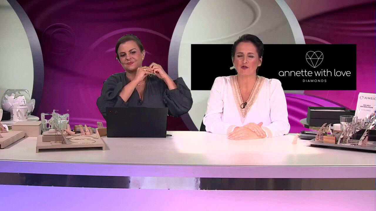 Video Gouden ring met een VS1 Argyle-Rose de France-Diamant (Annette)