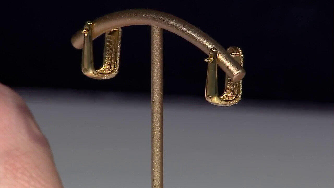 Video Zircon Silver Earrings