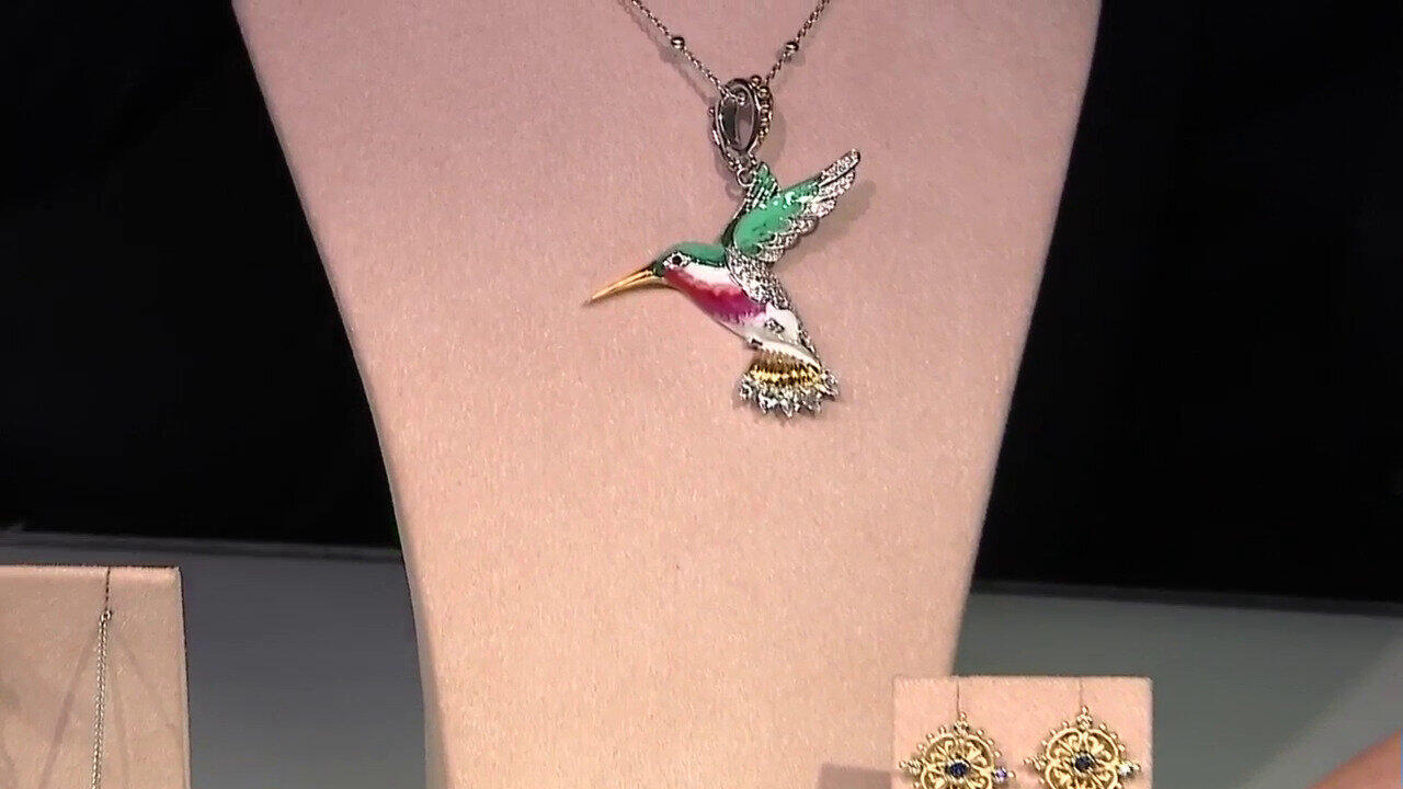 Video Blauer Saphir-Goldohrringe (Dallas Prince Designs)