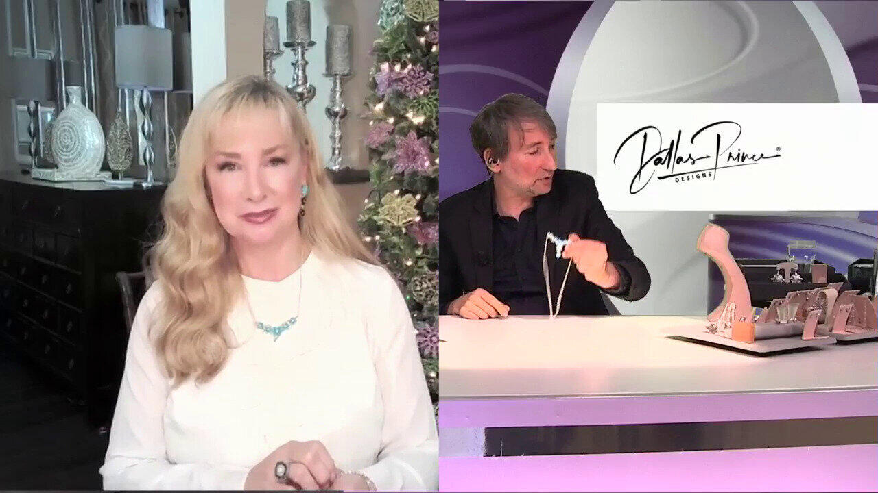 Video Sleeping Beauty-Türkis-Silberohrringe (Dallas Prince Designs)