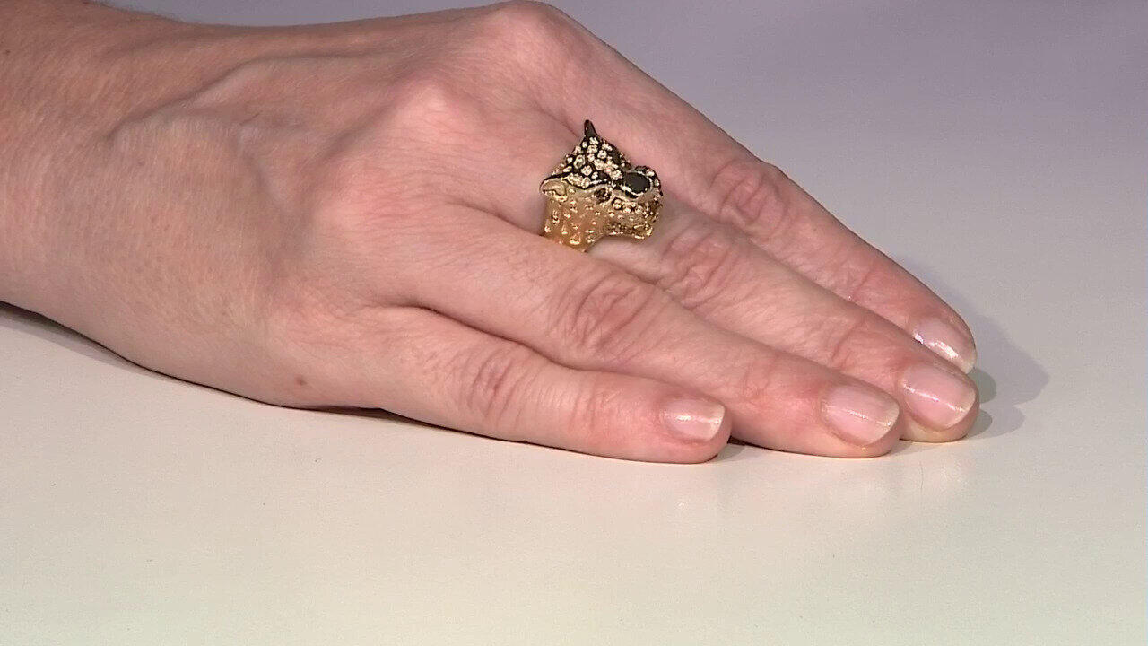 Video Rauchquarz-Silberring