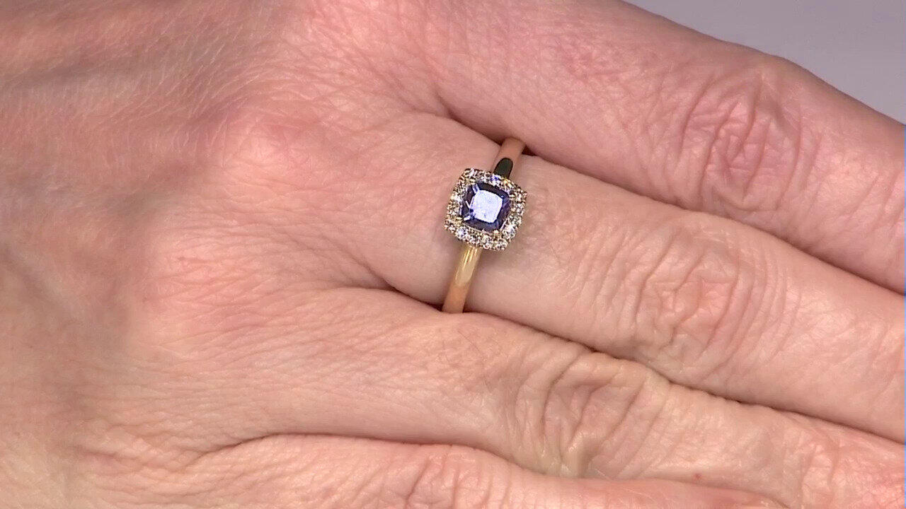 Video AAA-Tansanit-Goldring