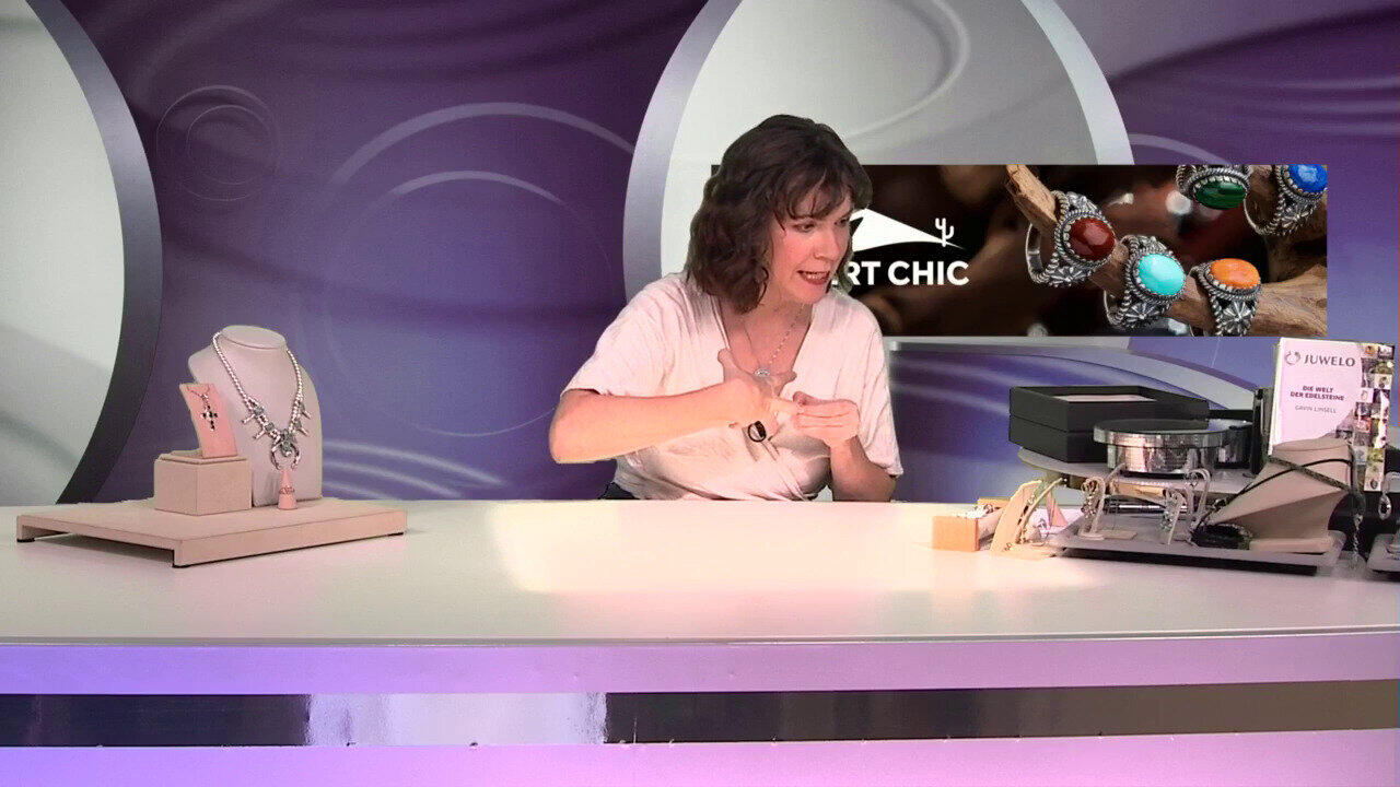 Video Zilveren ring met een phosphosideriet (Desert Chic)