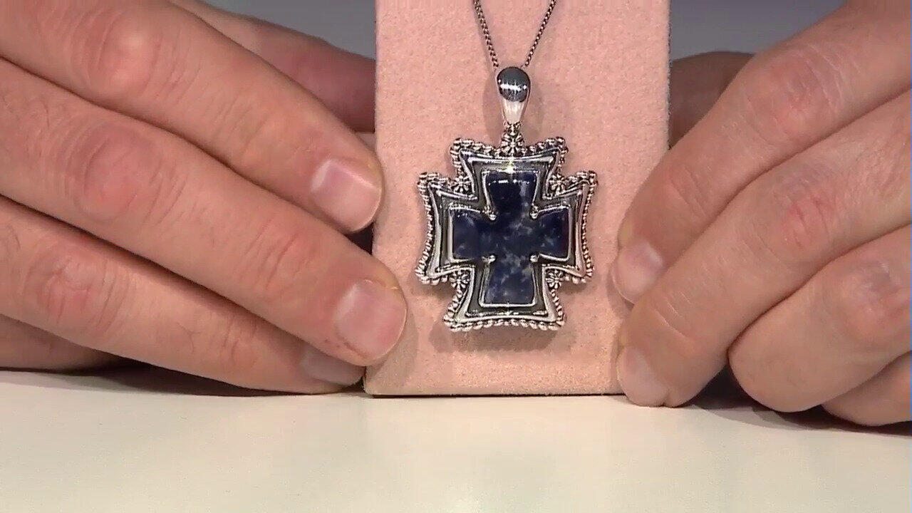 Video Colgante en plata con Sodalita (Desert Chic)
