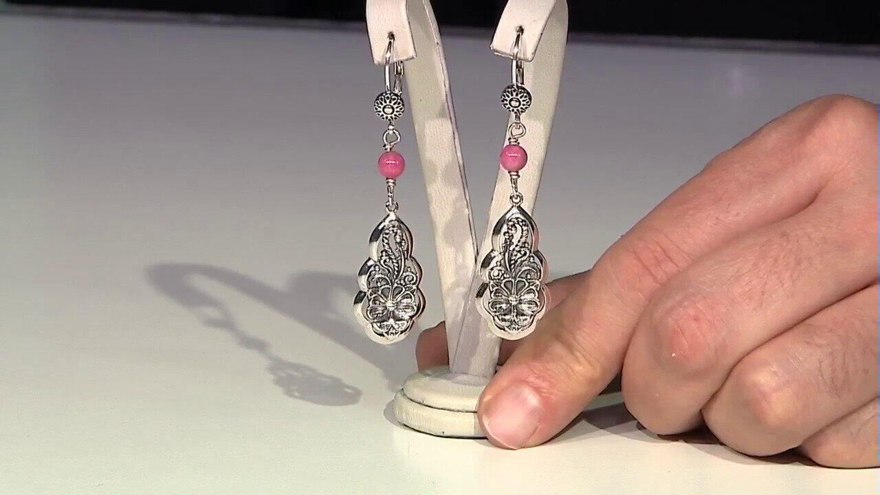 Video Orecchini in argento con Rodonite (Desert Chic)