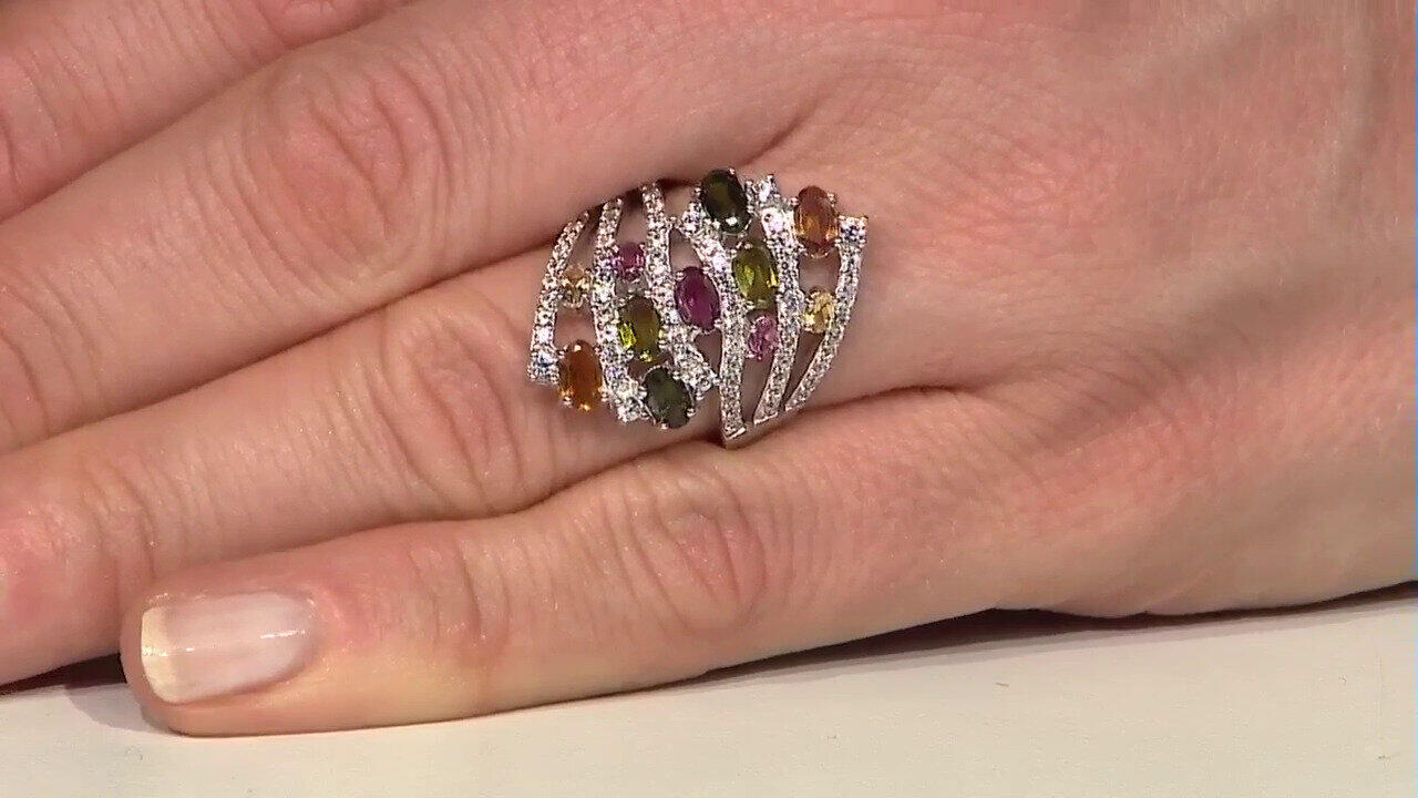 Video Bague en argent et Tourmaline rose du Brésil
