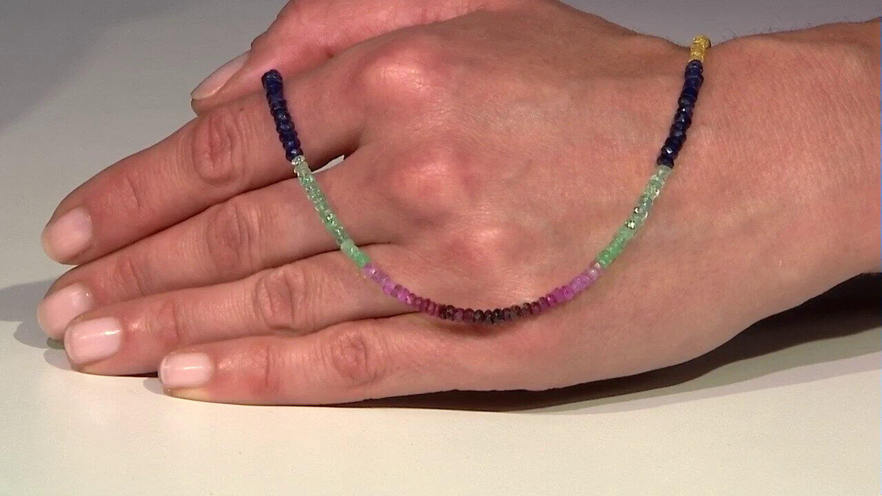 Video Edelstein-Silberhalskette