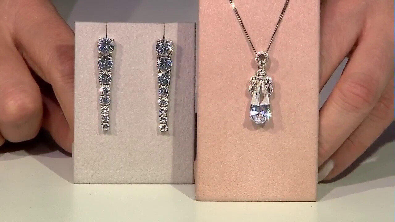 Video Danburite Silver Pendant