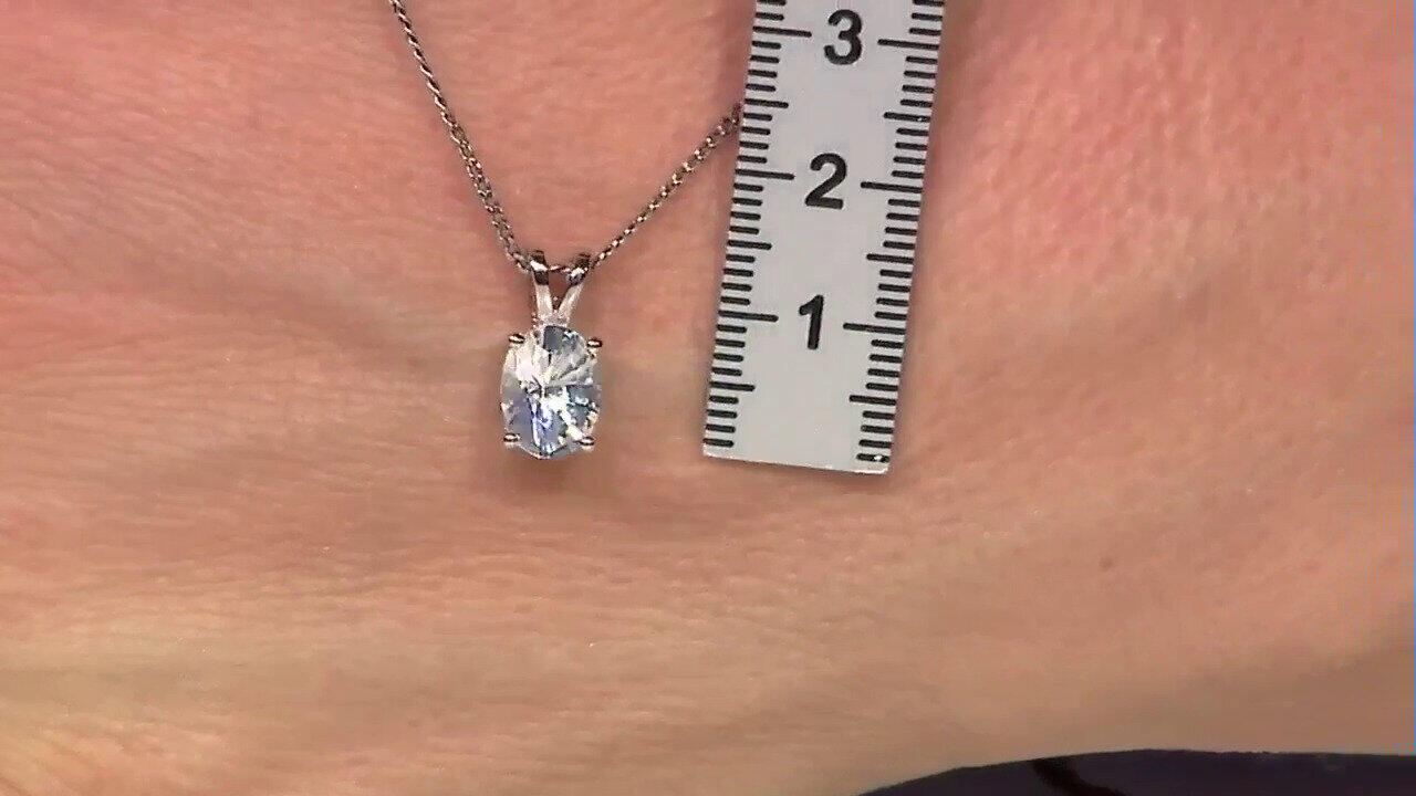 Video Ciondolo in argento con Danburite