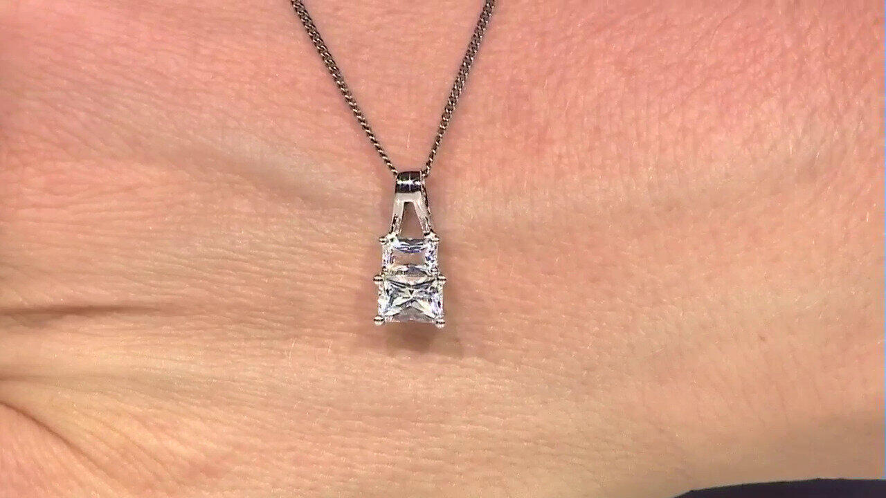 Video Danburite Silver Pendant