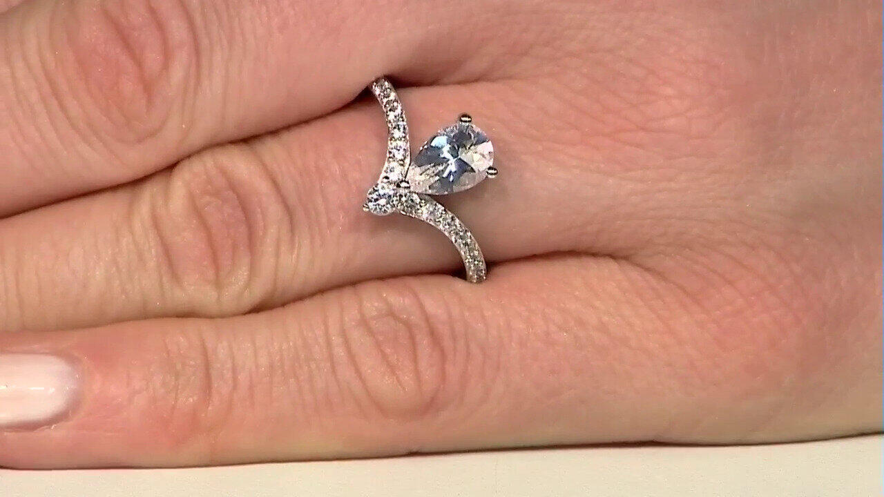 Video Anillo en plata con Danburita