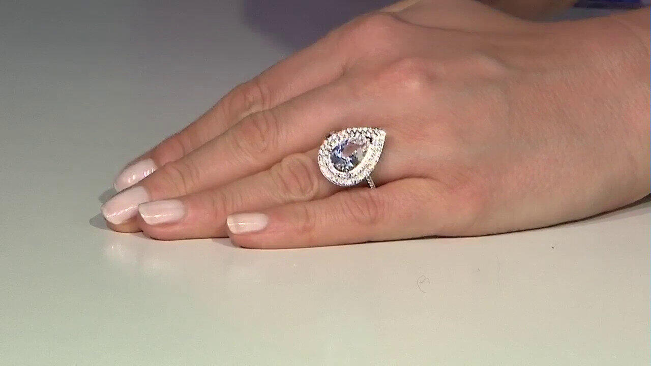 Video Anillo en plata con Danburita