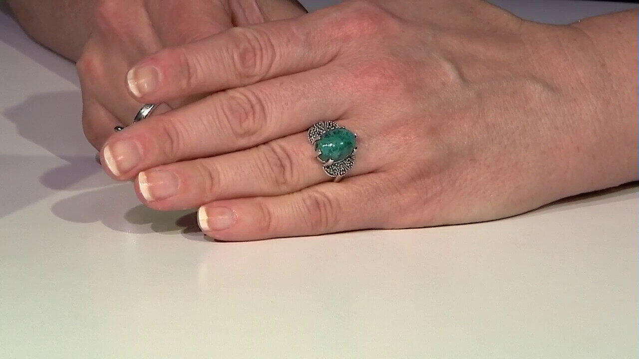 Video Chrysokoll-Silberring (Annette classic)