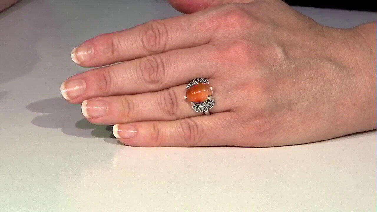 Video Karneol-Silberring (Annette classic)