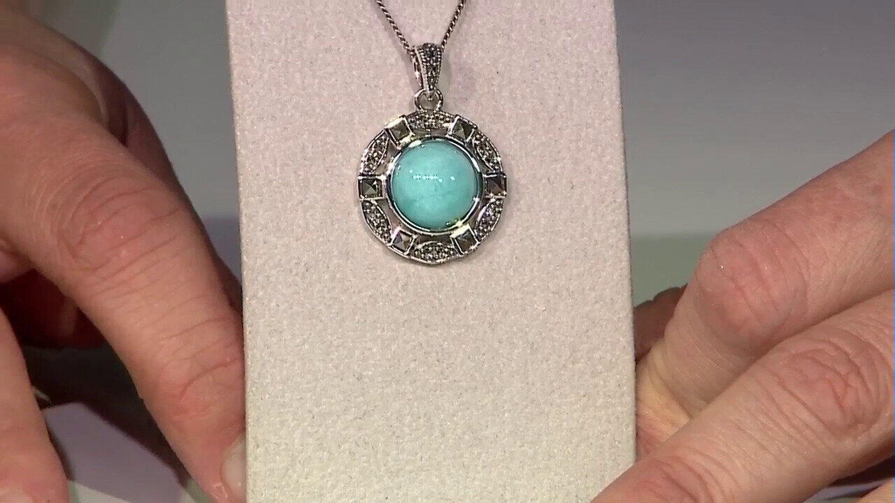Video Pendentif en argent et Amazonite (Annette classic)