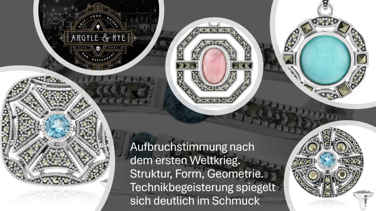 Video Schweizblauer Topas-Silberring (Annette classic)