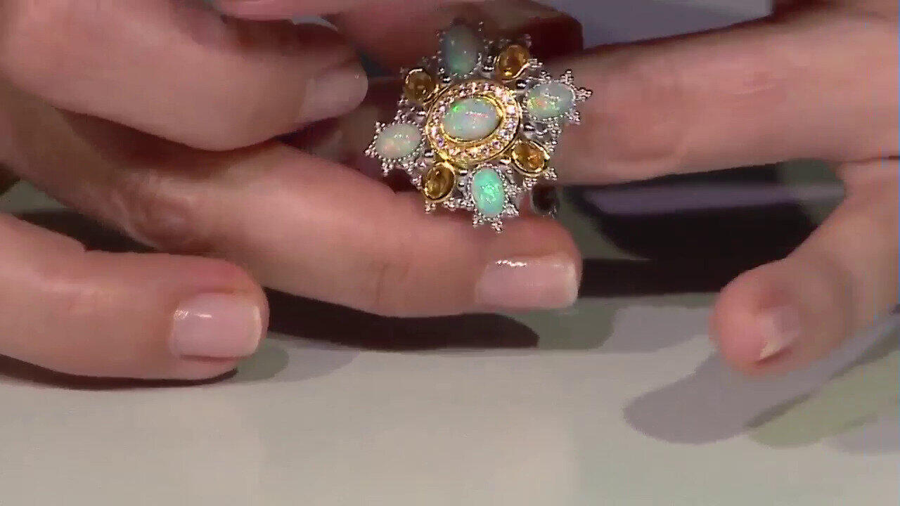 Video Welo-Opal-Silberring (Dallas Prince Designs)