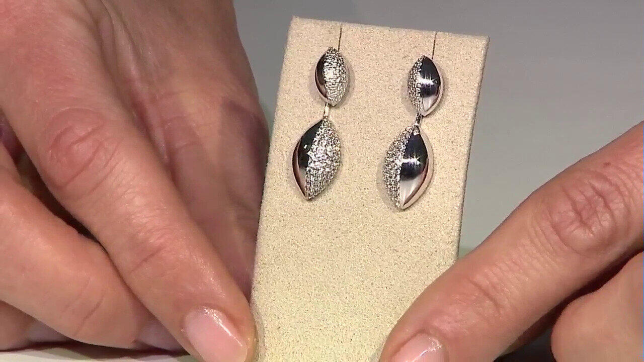 Video Orecchini in argento con Zircone (de Melo)