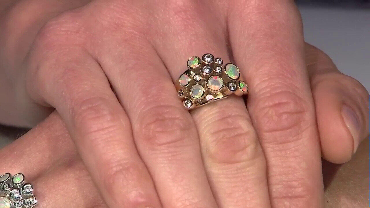 Video Welo-Opal-Silberring (de Melo)