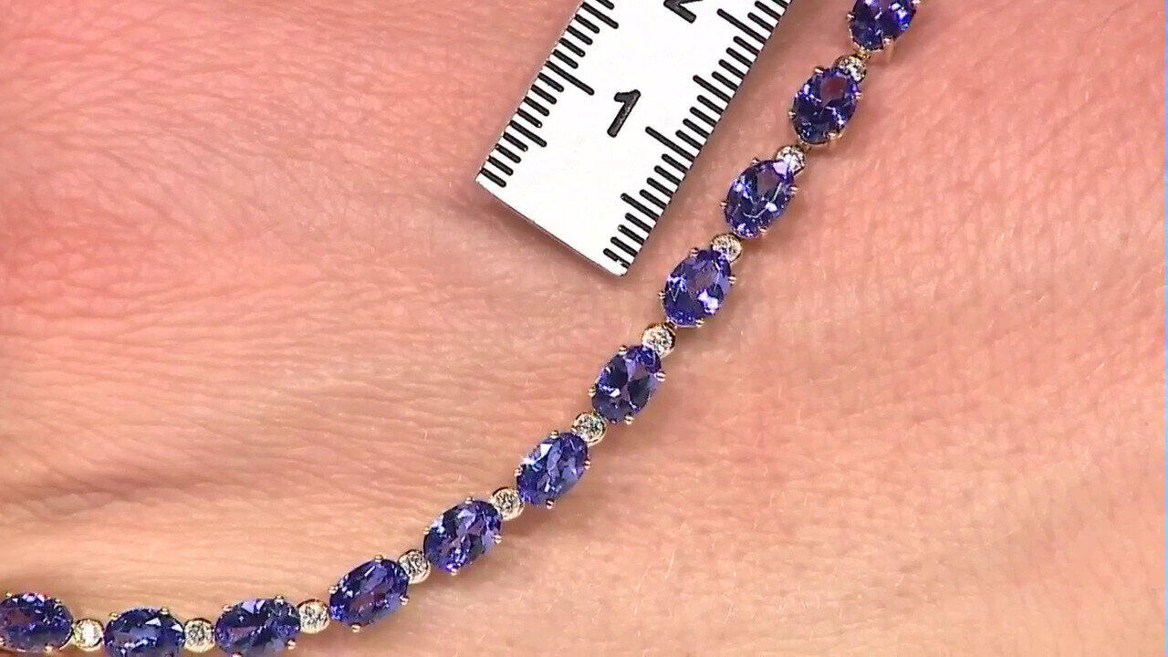 Video Bracciale in oro con Tanzanite AAA (CIRARI)