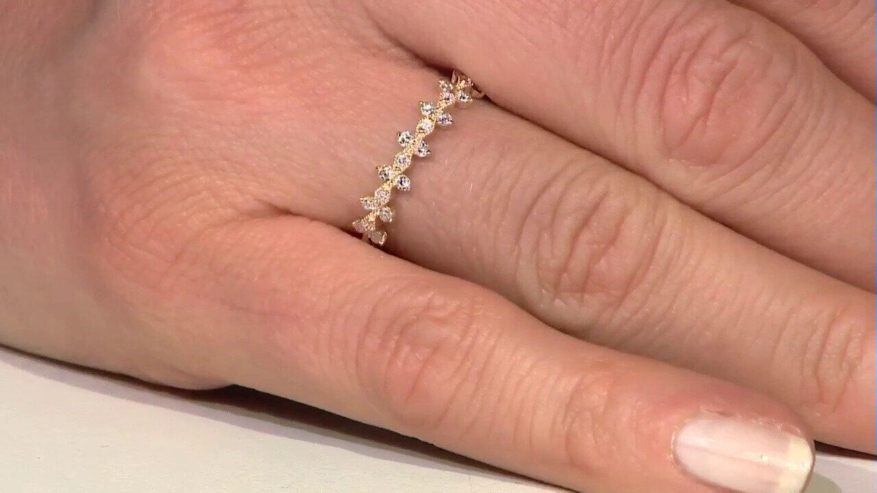 Video Gouden ring met SI1 (H) Diamanten (CIRARI)