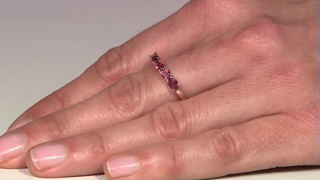 Video Pinkfarbener Turmalin-Silberring