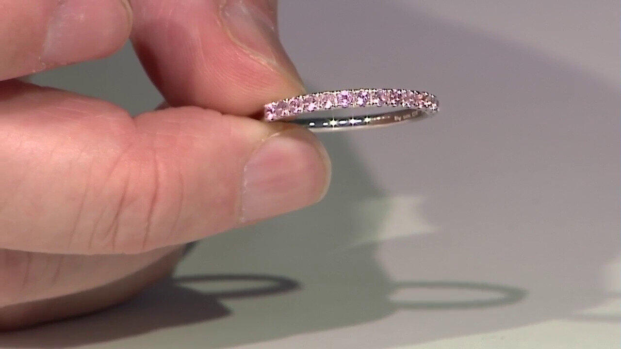 Video Nigerianischer Pinkfarbener Turmalin-Silberring