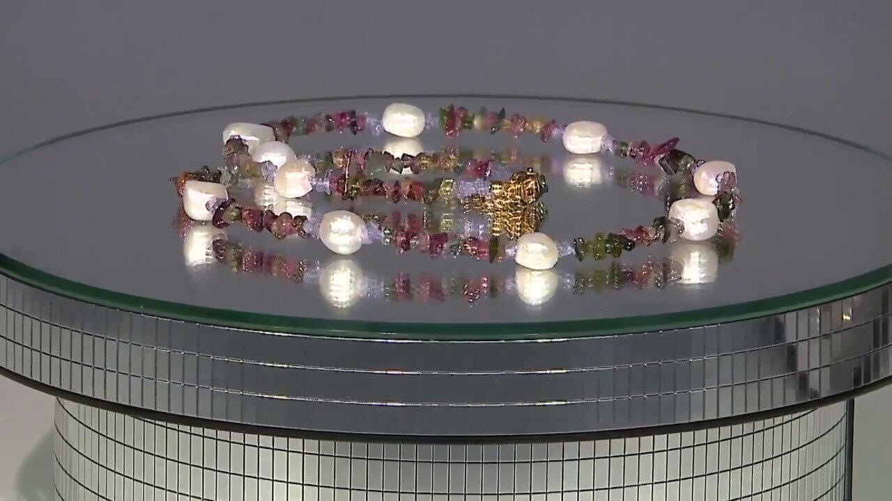 Video Edelstein-Silberhalskette