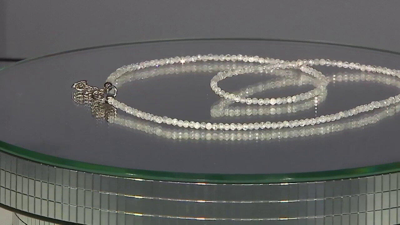 Video Zirkon-Silberhalskette