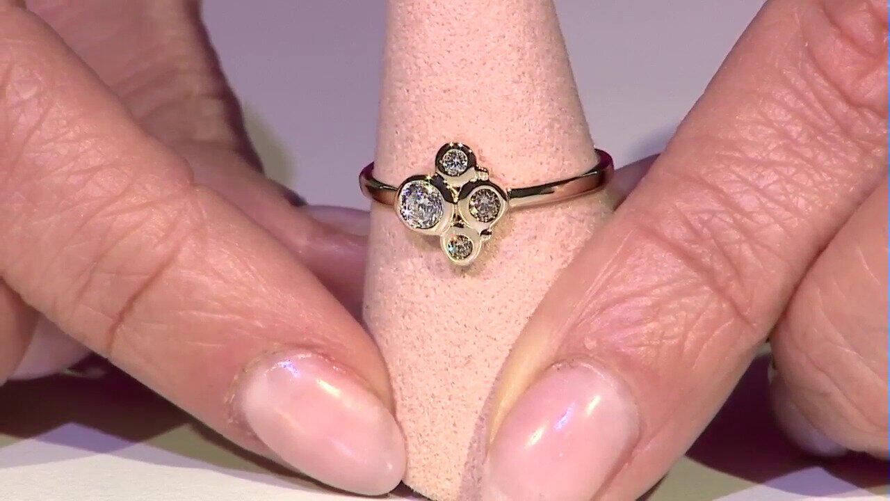 Video Anillo en oro con Diamante SI1 (G) (Annette)