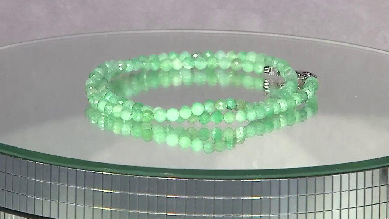 Video Collier en argent et Emeraude du Brésil