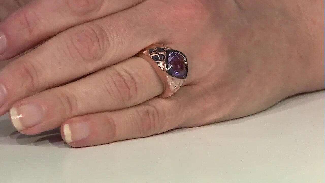 Video Anello in argento con Ametista