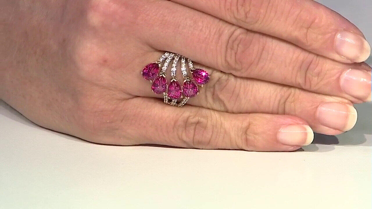 Video Flamingo-Topas-Silberring