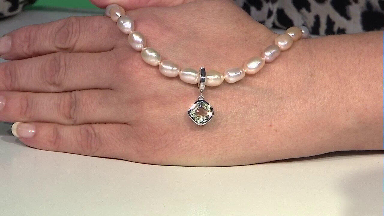 Video Zilveren halsketting met zoetwater kweekparels (TPC)