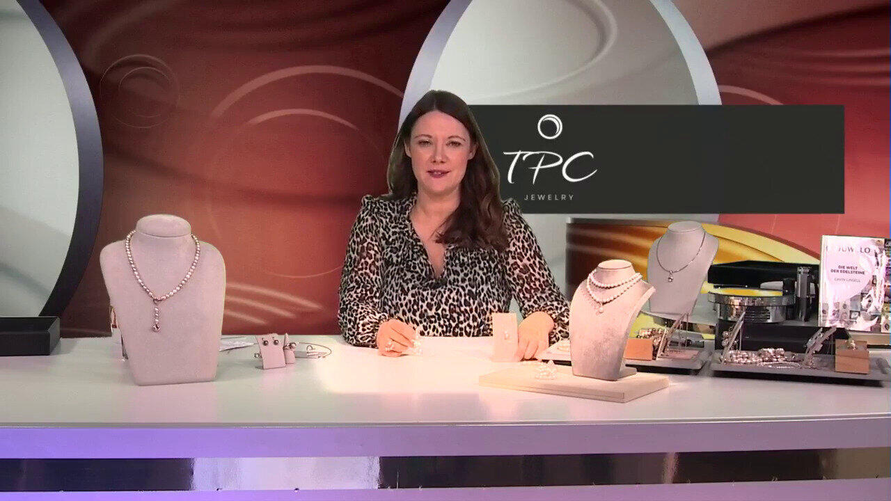 Video Spilla in argento con Perla Ming Porpora (TPC)