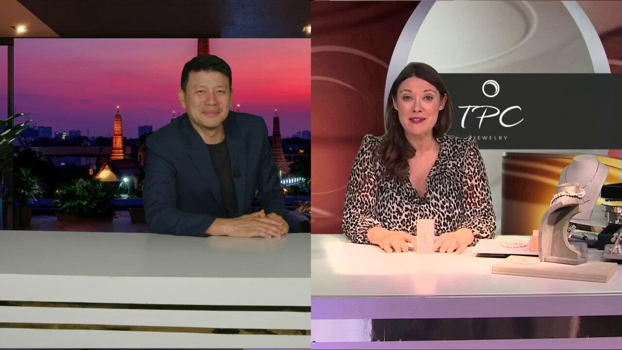 Video Ciondolo in argento con Perla Ming color Pesca (TPC)