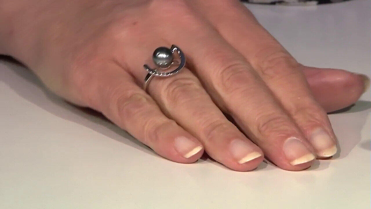 Video Tahitiperlen-Silberring (TPC)