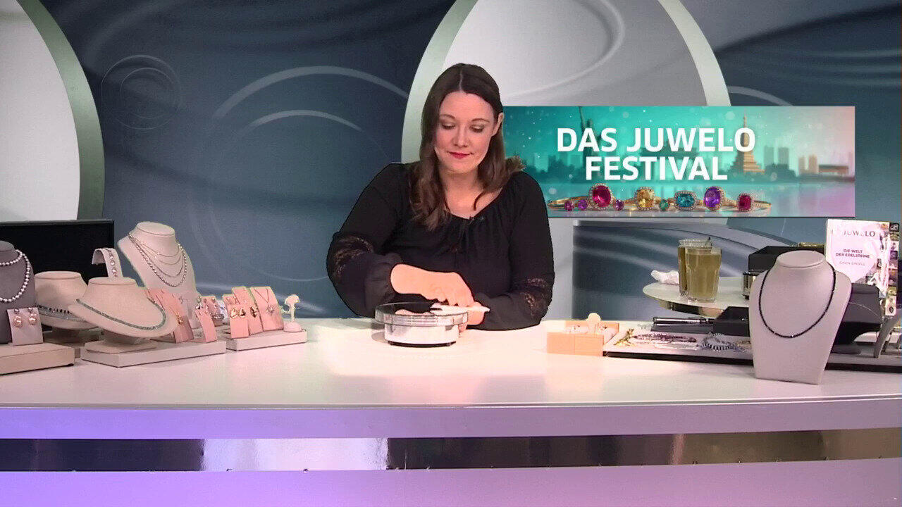 Video Collana in argento con Diamante Blu