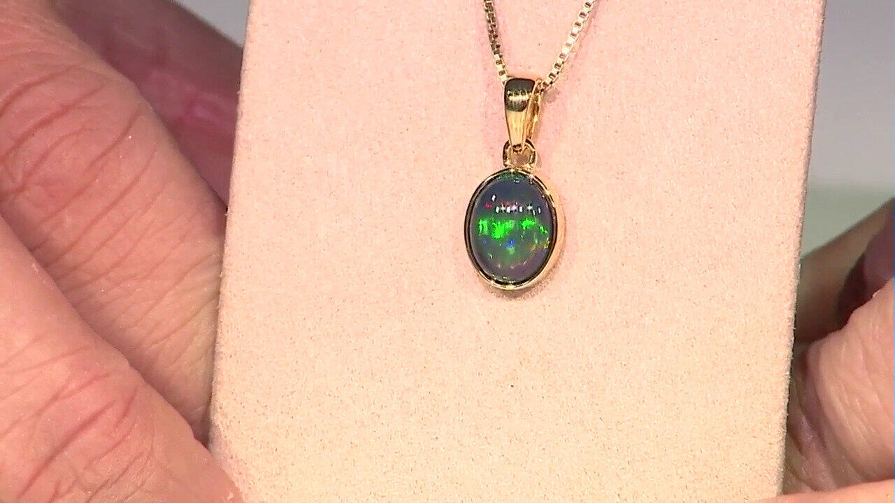 Video Mezezo-Opal-Silberanhänger