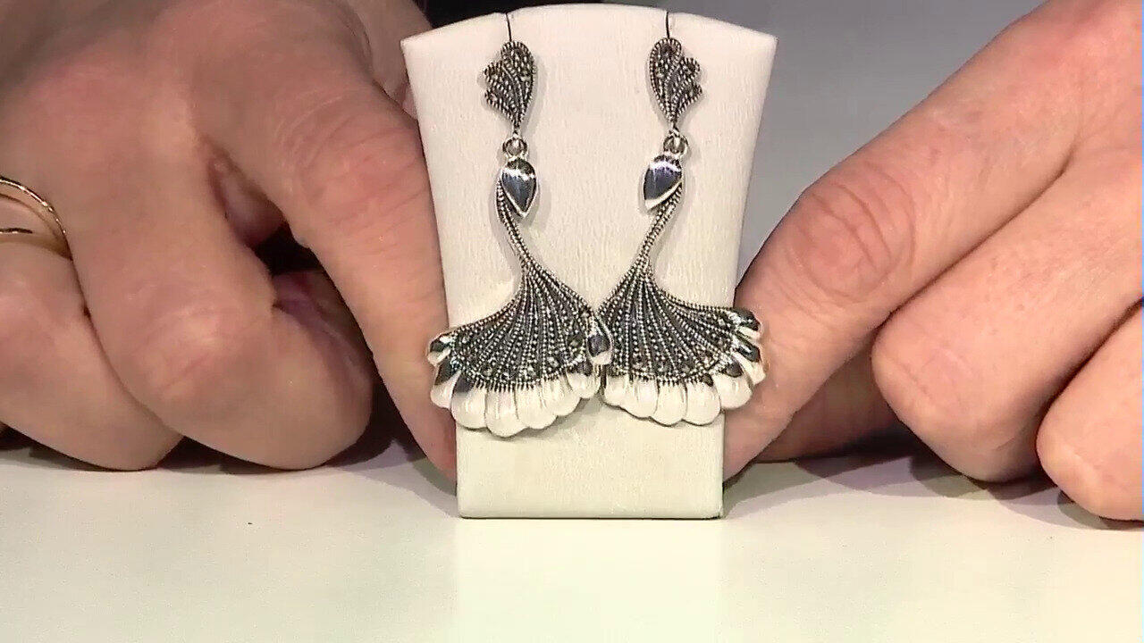 Video Markasit-Silberohrringe