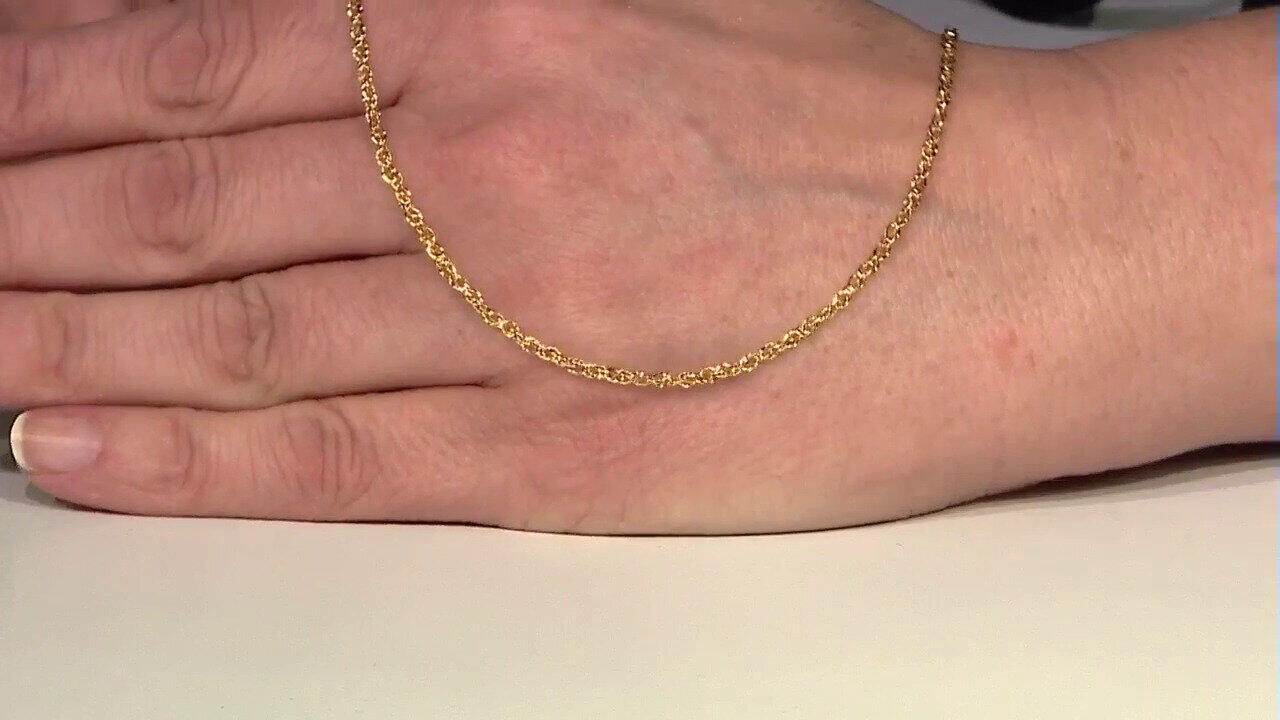 Video 375er Gelbgold-Singapurkette - 1,25 g - 45 cm